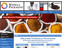 Tablet Screenshot of maxillapackaging.com